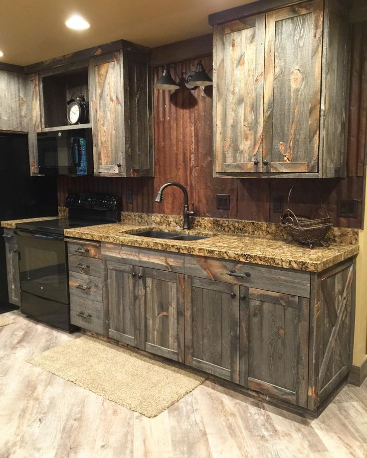 Custom Rustic Kitchen Cabinets