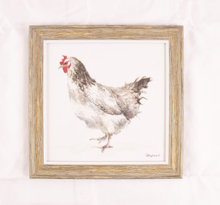 Framed Chicken Wall Decor-2 – Farmhouse Furniture and Home Decor
